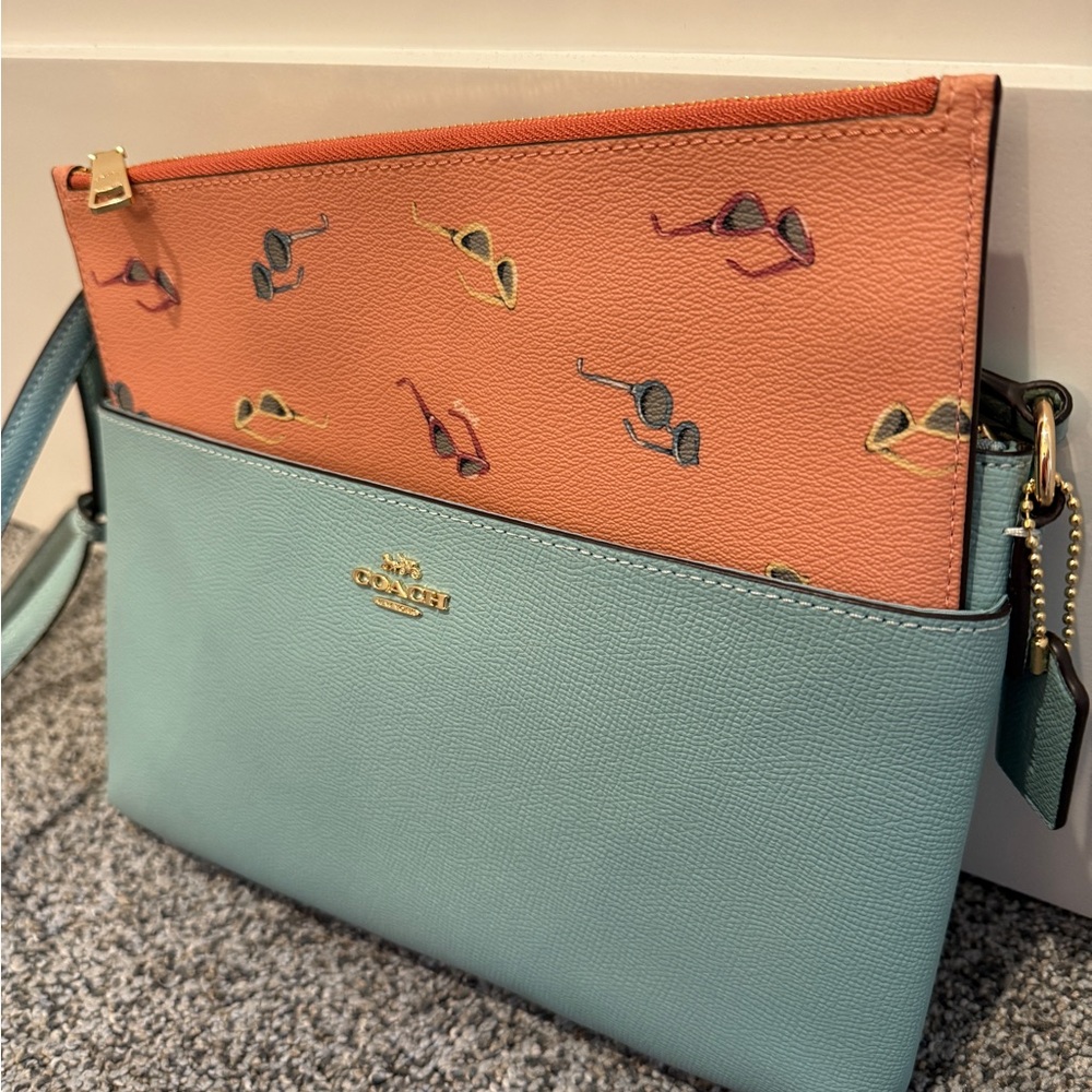 Coach East/West Crossbody Bag with Pop-Up Pouch